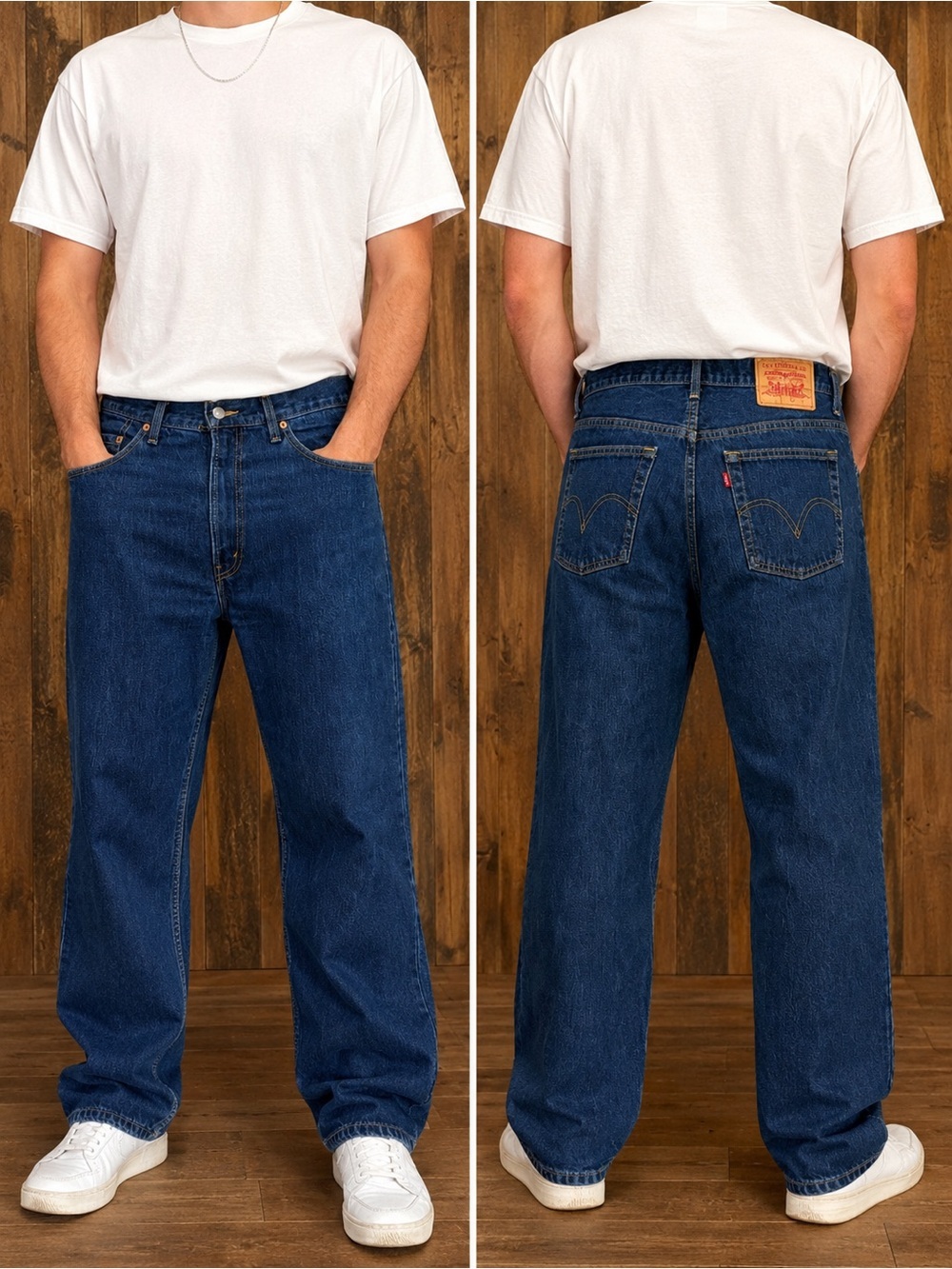 Levi's 528 Metro Fit Made in Canada Jeans 34x30 Vintage Y2K Dark Wash